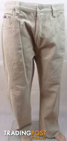 New Mens Authentic Mossimo Inc. Tan Straight Leg Button Fly Jeans