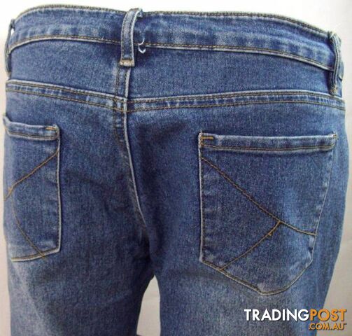 Tweak Straight Leg Stretch Jeans with Buckled Thigh Openings S10 - photo 5 of 5