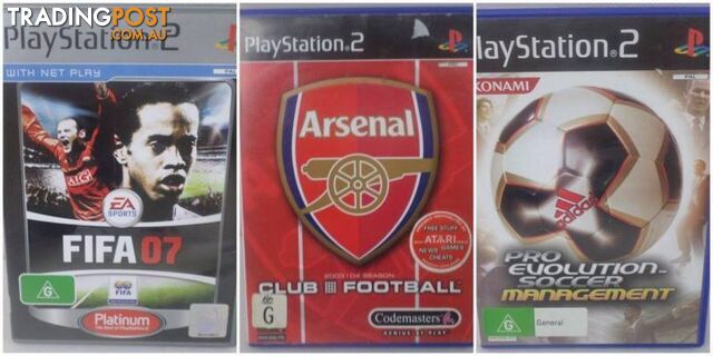 PS2 Games Bundle - Pro Evo Soccer Management, Arsenal Club Footba
