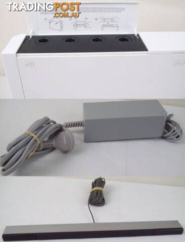 Nintendo Wii Console with Pink Controller Nunchuck IR Bar & more - photo 5 of 10