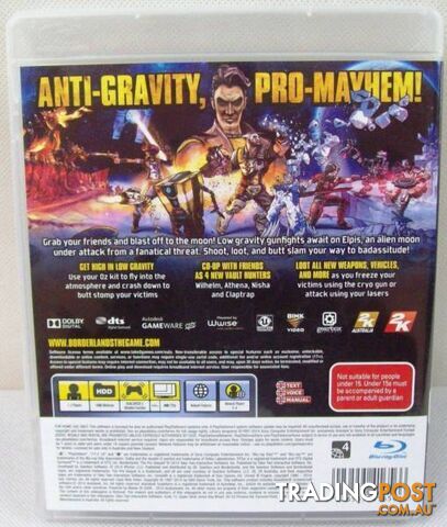 PS3 Sony Playstation 3 Game - Borderlands the Pre-Sequel - PAL - photo 2 of 5