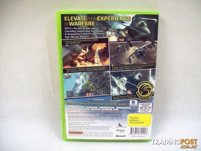 Complete Microsoft XBox 360 Tom Clancy's HAWX Game - Disc+Manual - photo 3 of 3