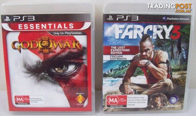 Playstation 3 PS3 Games Bundle FarCry Far Cry 3 plus God Of War 3