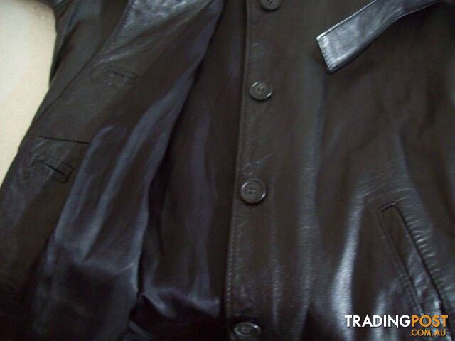Womens Vera Pelle Soft Leather Jacket - Black - Size 42 - photo 4 of 7