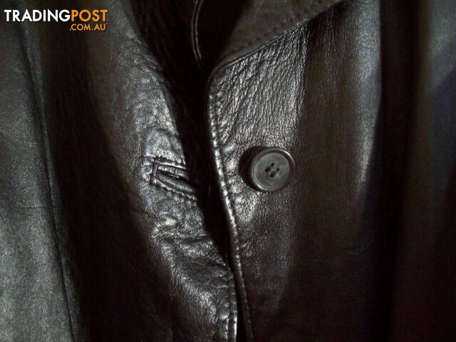 Womens Vera Pelle Soft Leather Jacket - Black - Size 42 - photo 5 of 7