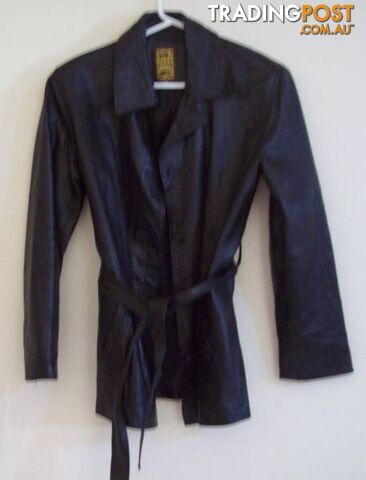 Womens Vera Pelle Soft Leather Jacket - Black - Size 42