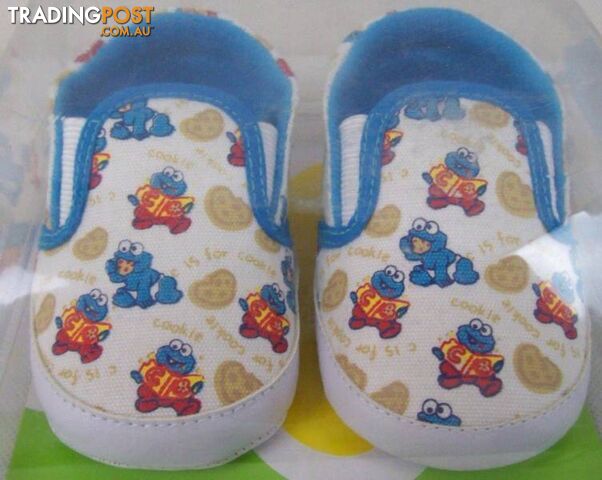 Sesame Street Beginnings Cookie Monster Infant Shoes Size 4 - photo 3 of 5