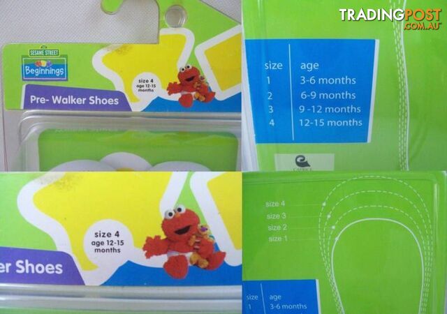 Sesame Street Beginnings Cookie Monster Infant Shoes Size 4 - photo 5 of 5