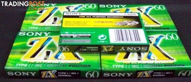 Brand New Set of 5 Sony ZX Audio Tapes ( 120 uS ) - photo 3 of 3