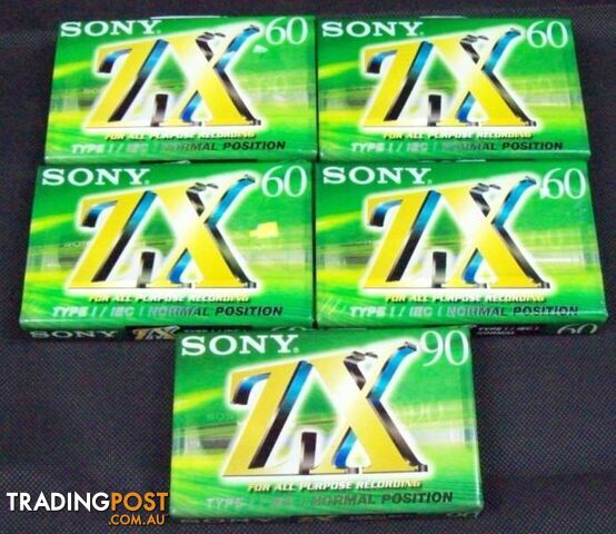 Brand New Set of 5 Sony ZX Audio Tapes ( 120 uS ) - photo 2 of 3
