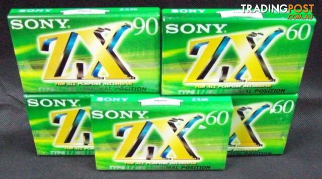 Brand New Set of 5 Sony ZX Audio Tapes ( 120 uS )