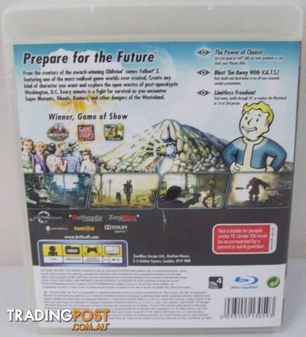 Playstation 3 PS3 Action Adventure Game - Fallout 3 - photo 2 of 3