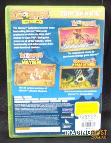 Extremely Rare Xbox 360 Game - Worms Collection (PAL) - photo 3 of 3