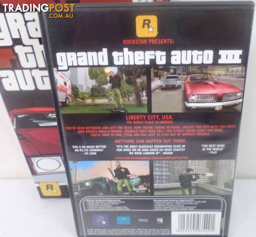 Complete Grand Theft Auto GTA 3 - 1 Disc + Manual + Map - PC CD - photo 2 of 8