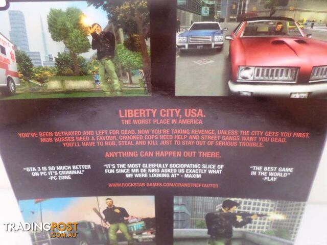 Complete Grand Theft Auto GTA 3 - 1 Disc + Manual + Map - PC CD - photo 5 of 8