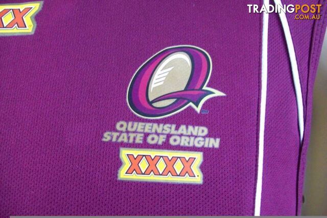 Mens Queensland State Of Origin Rugby Sleeveless T-Shirt Jersey L - photo 4 of 8