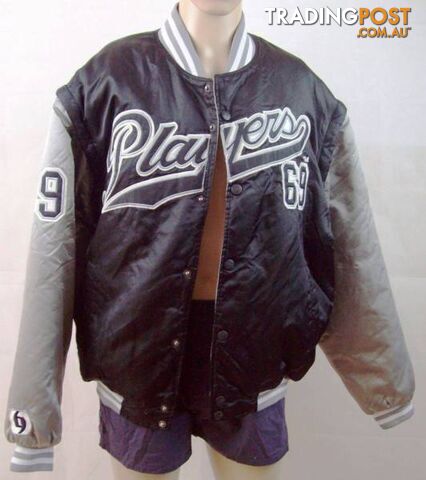 Players 69 Mens Varsity Padded Bomber Jacket w/ Removable Sleeves