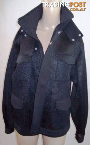 Womens Cameo Black Motorcycle Stylish Medium Mesh Stud Jacket