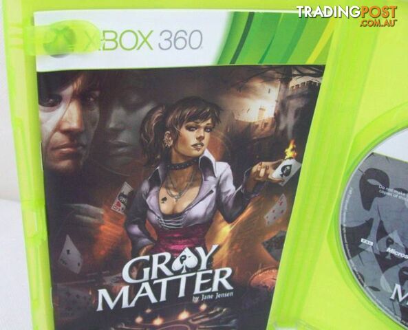Xbox 360 Game - Gray Matter by Jane Jensen - Mystery Game PAL - photo 4 of 5