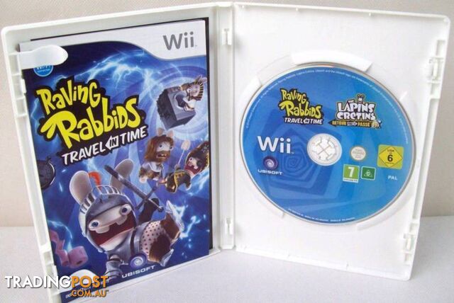 Nintendo Wii Game Perfect Condition Raving Rabbids Travel in Time - photo 3 of 3