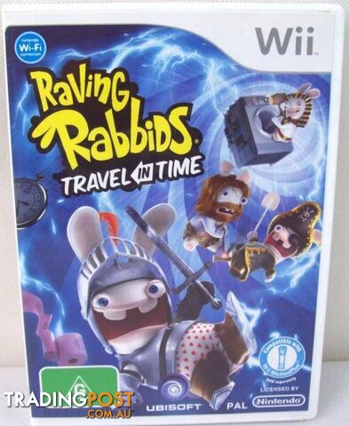 Nintendo Wii Game Perfect Condition Raving Rabbids Travel in Time