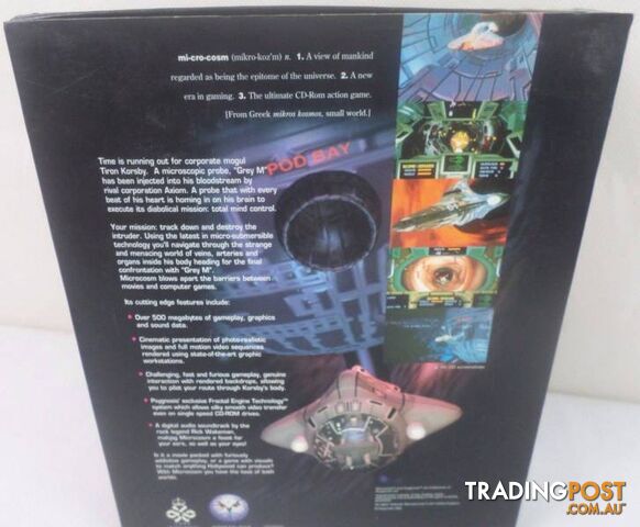 Vintage Retro Big Box Windows PC Game - Microcosm - 1 CD Disc + - photo 2 of 5