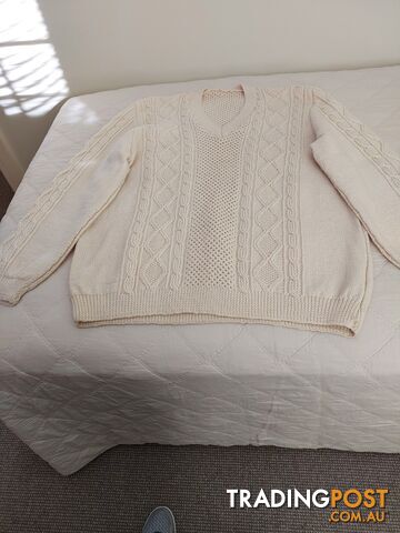 QUALITY HAND KNITTED BIG MEN'S WOOLLEN PATTERNED JUMPER – $80 CASH COLLECT IN MAROUBRA