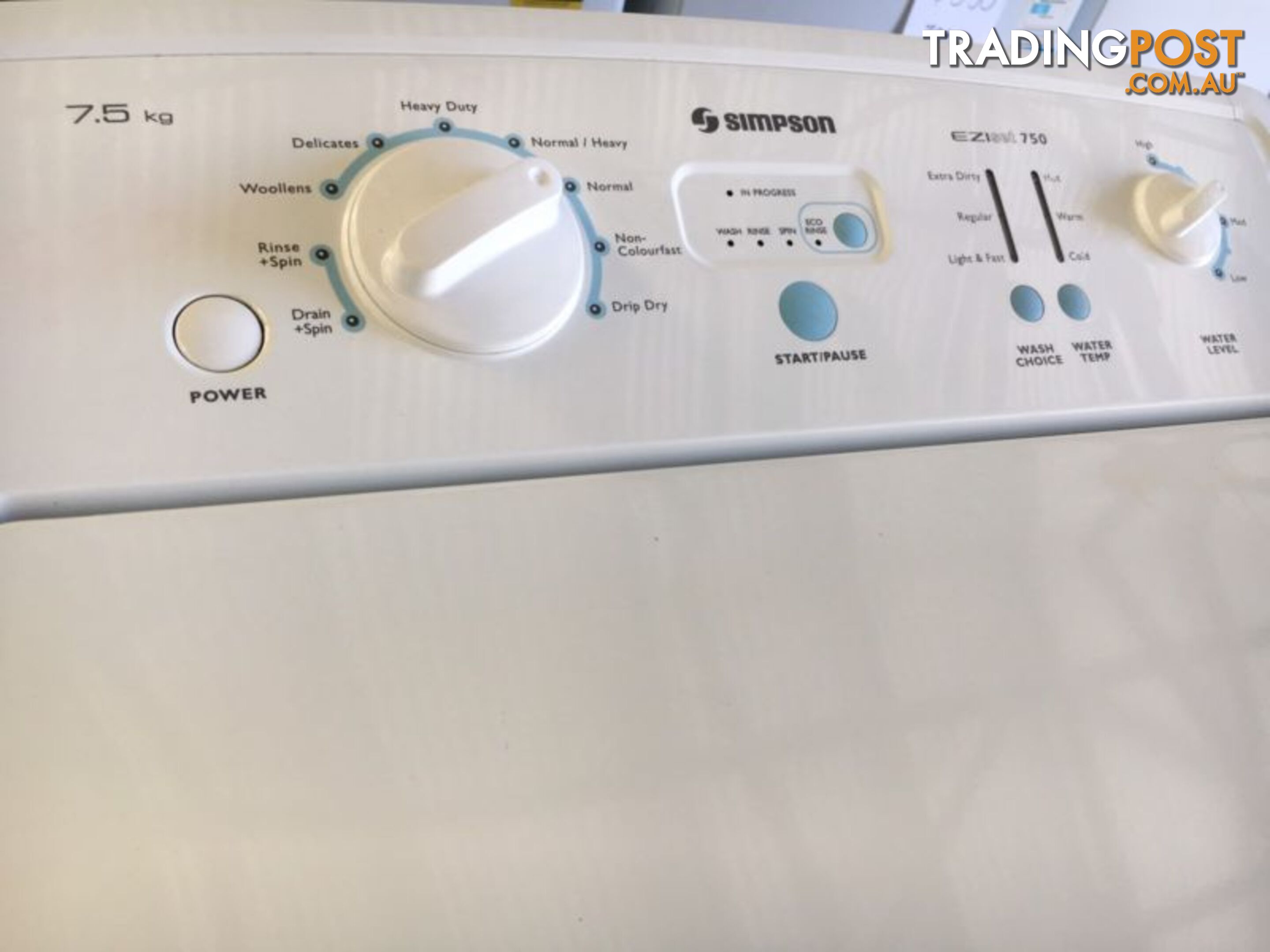 7.5kg Simpson washing machine DELIVERY WARRANTY