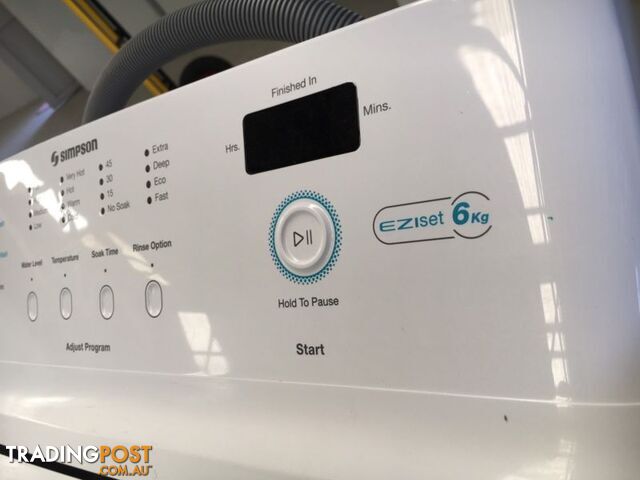 Late model! 6.0kg Simpson washing machine - photo 3 of 5