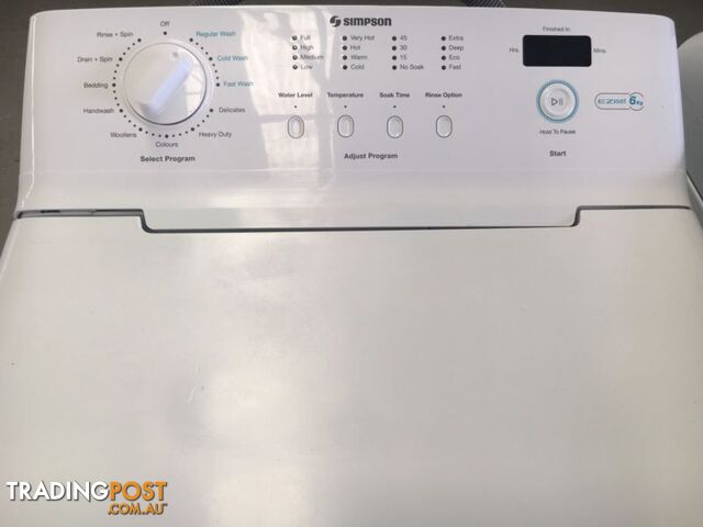 FOR SALE top loader washing machines DELIVERY WARRANTY