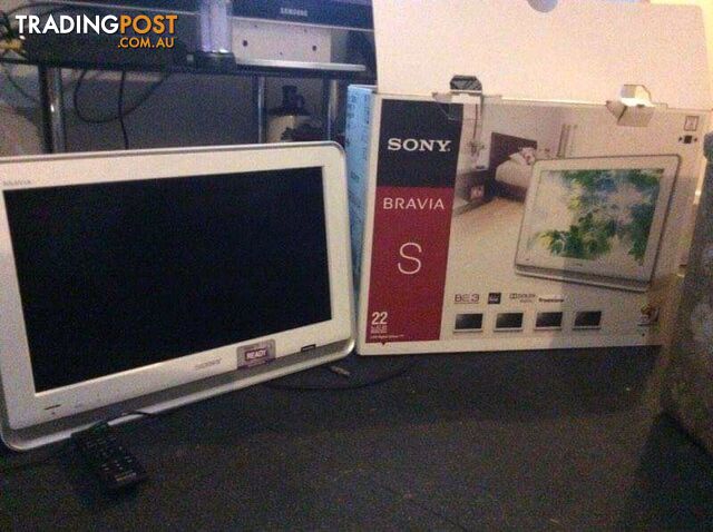 Sony bravia 22inch smart tv with box remote and paper work never