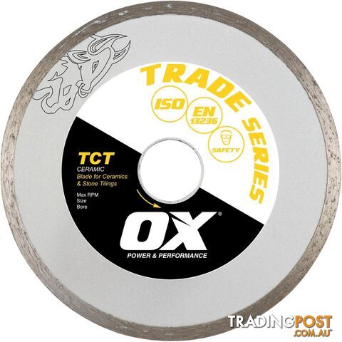 OX TCT 7; CONT. RIM DIAMOND BLADE ; CERAMICS & STONE TILING