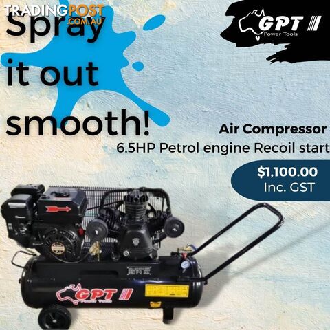 18CFM ; Air Compressor 7HP Petrol engine Recoil start