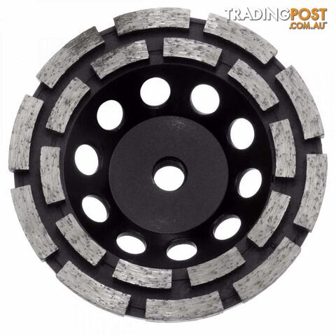 Austsaw ; 125mm (5in)   Diamond Cup Wheel Double Row ; M14 Thread Bore ; Double Row