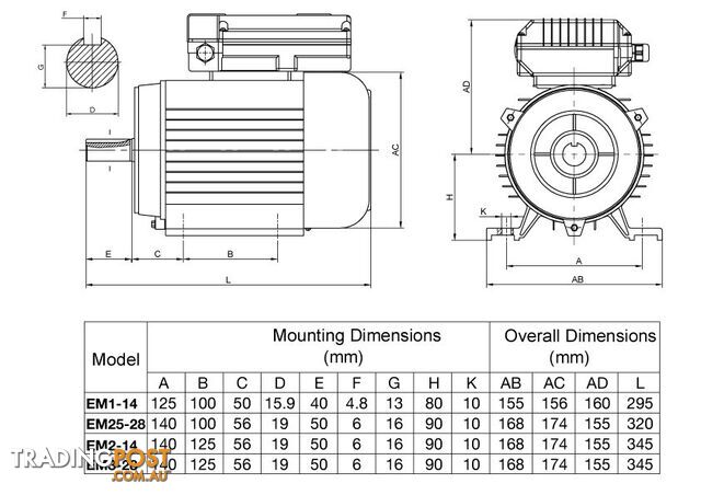 3.5HP Electric Motor((gpttools)) - photo 5 of 6