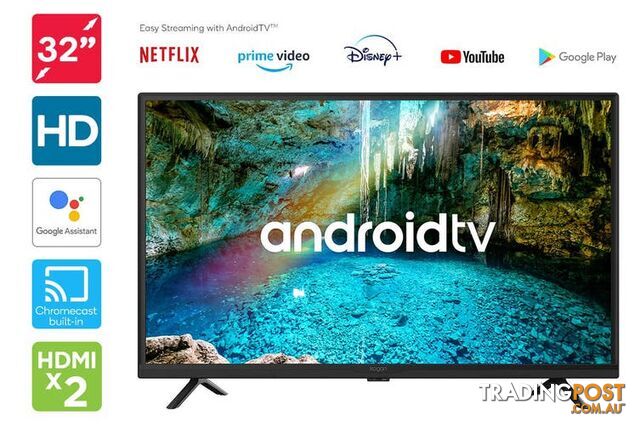 Used Kogan 32; LED Smart TV Android TV (Series 9, RH9220)