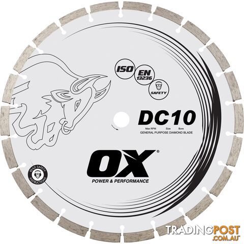OX DC10 14; STANDARD SEG. GEN. PURPOSE DIAMOND BLADE