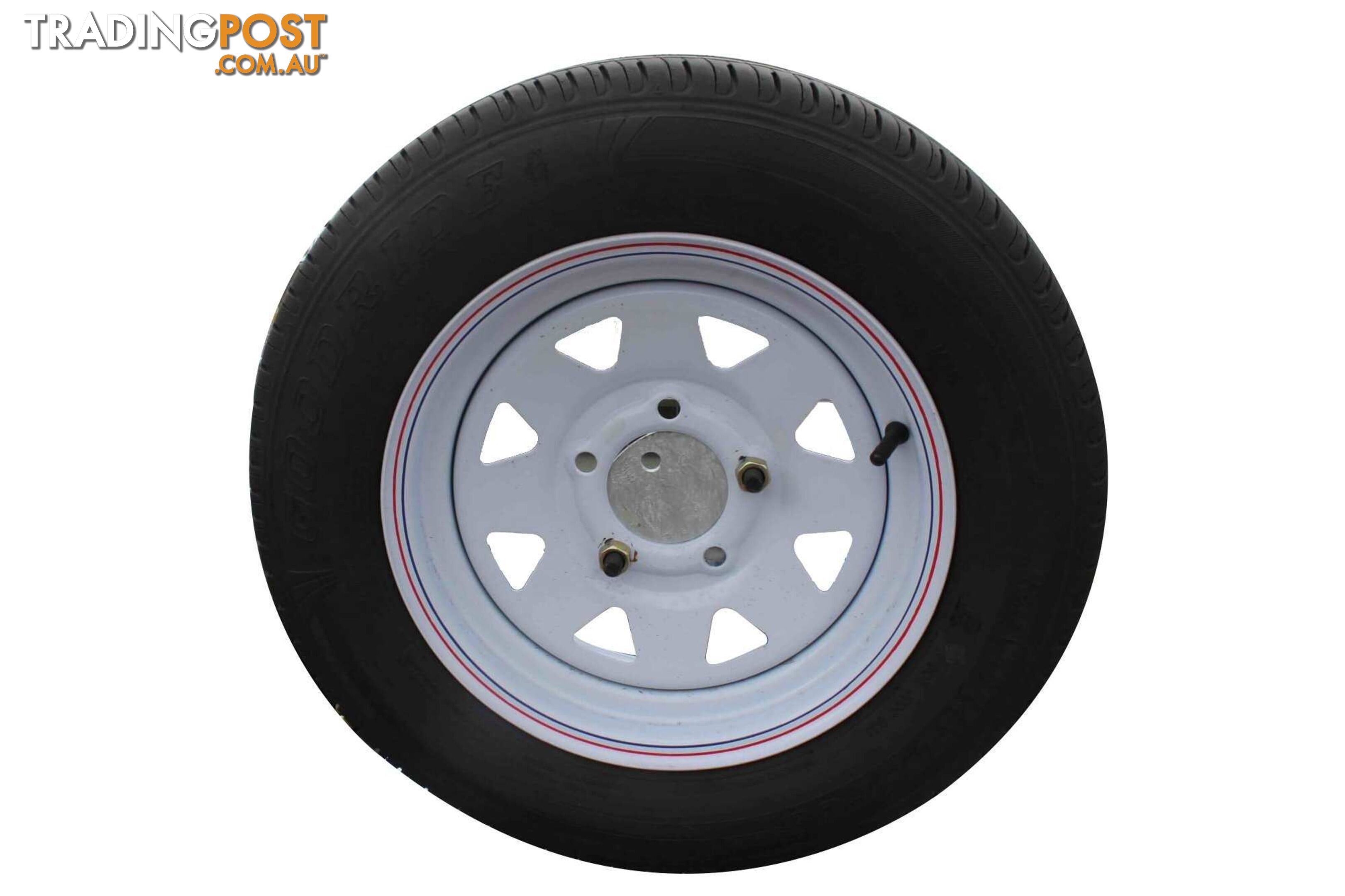 TRAILER 14 INCH SPARE WHEEL + BRACKET FOR  8X5 MODELS