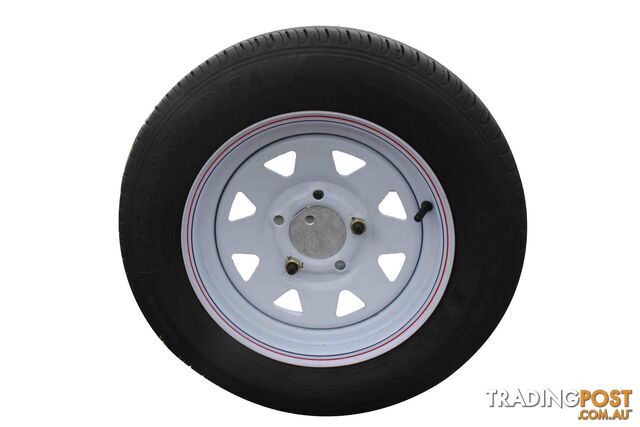 TRAILER 14 INCH SPARE WHEEL + BRACKET FOR  8X5 MODELS