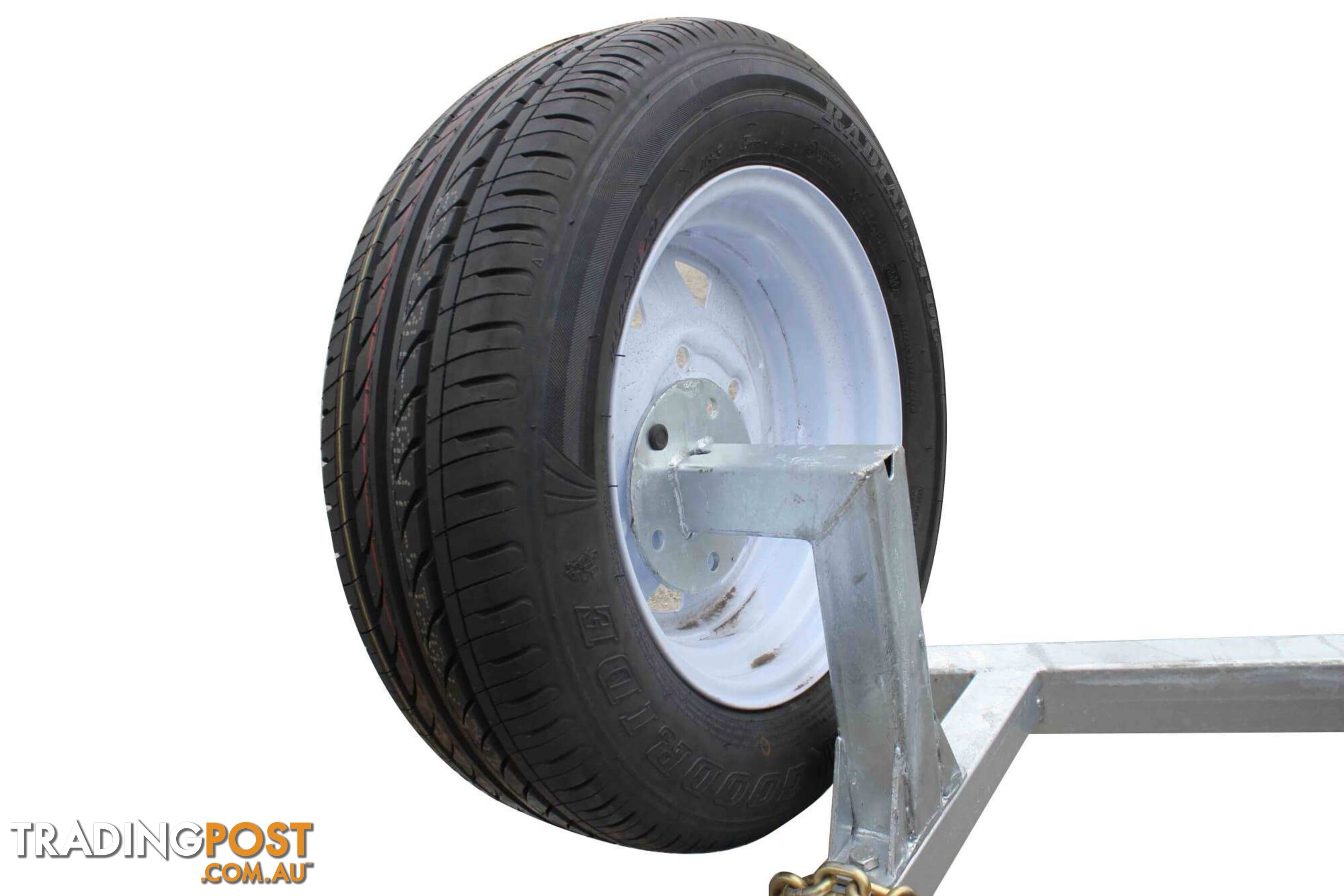 TRAILER 14 INCH SPARE WHEEL + BRACKET FOR  8X5 MODELS