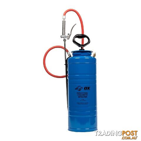 OX INDUSTRIAL CONCRETE SPRAYER | 13.2 LITRE STAINLESS STEEL TANK ; SPRAYS 30-35% SOLIDS