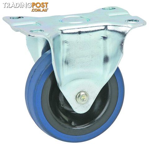 2; Light Duty Blue PVC Fixed Caster Wheels