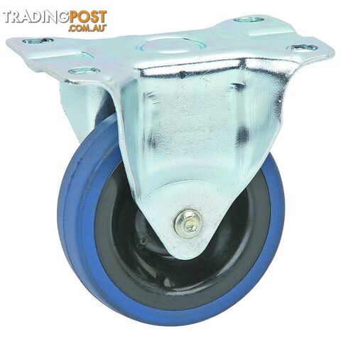 2; Light Duty Blue PVC Fixed Caster Wheels