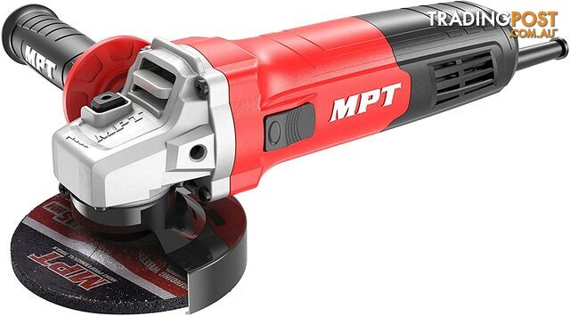GPT Angle Grinder Power Tools ; 4; 7.6-Amp, 11000RPM, M14 Output Shaft Electric Hand Grinder with 2-Position Handle For Metal Grinding and Cutting
