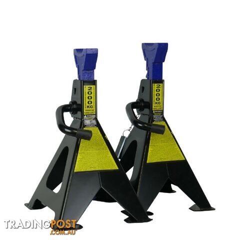2000 KG RATCHET STYLE VECHICLE SUPPORT STANDS ; MIN HEIGHT: 296mm, MAX HEIGHT: 434.5mm