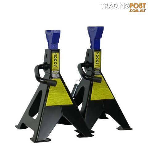 2000 KG RATCHET STYLE VECHICLE SUPPORT STANDS ; MIN HEIGHT: 296mm, MAX HEIGHT: 434.5mm