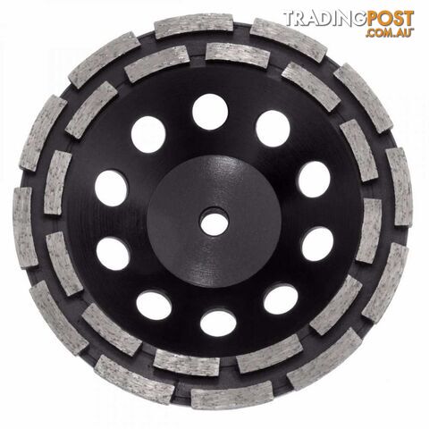 Austsaw ; 180mm (7in)   Diamond Cup Wheel Double Row ; M14 Thread Bore ; Double Row