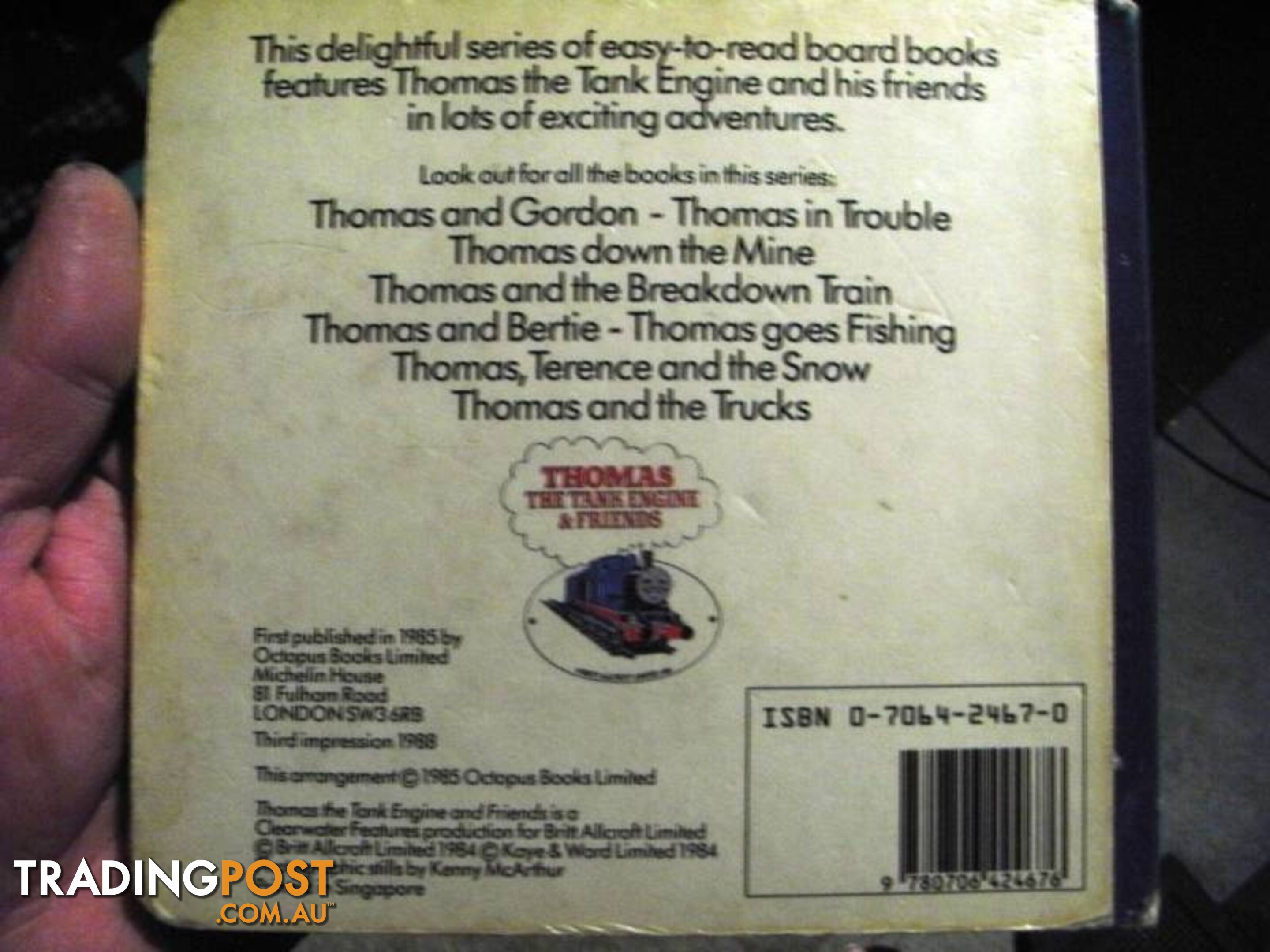 THOMAS TANK ENGINE BOOK pickup oakleigh 3166 or postage 2.99