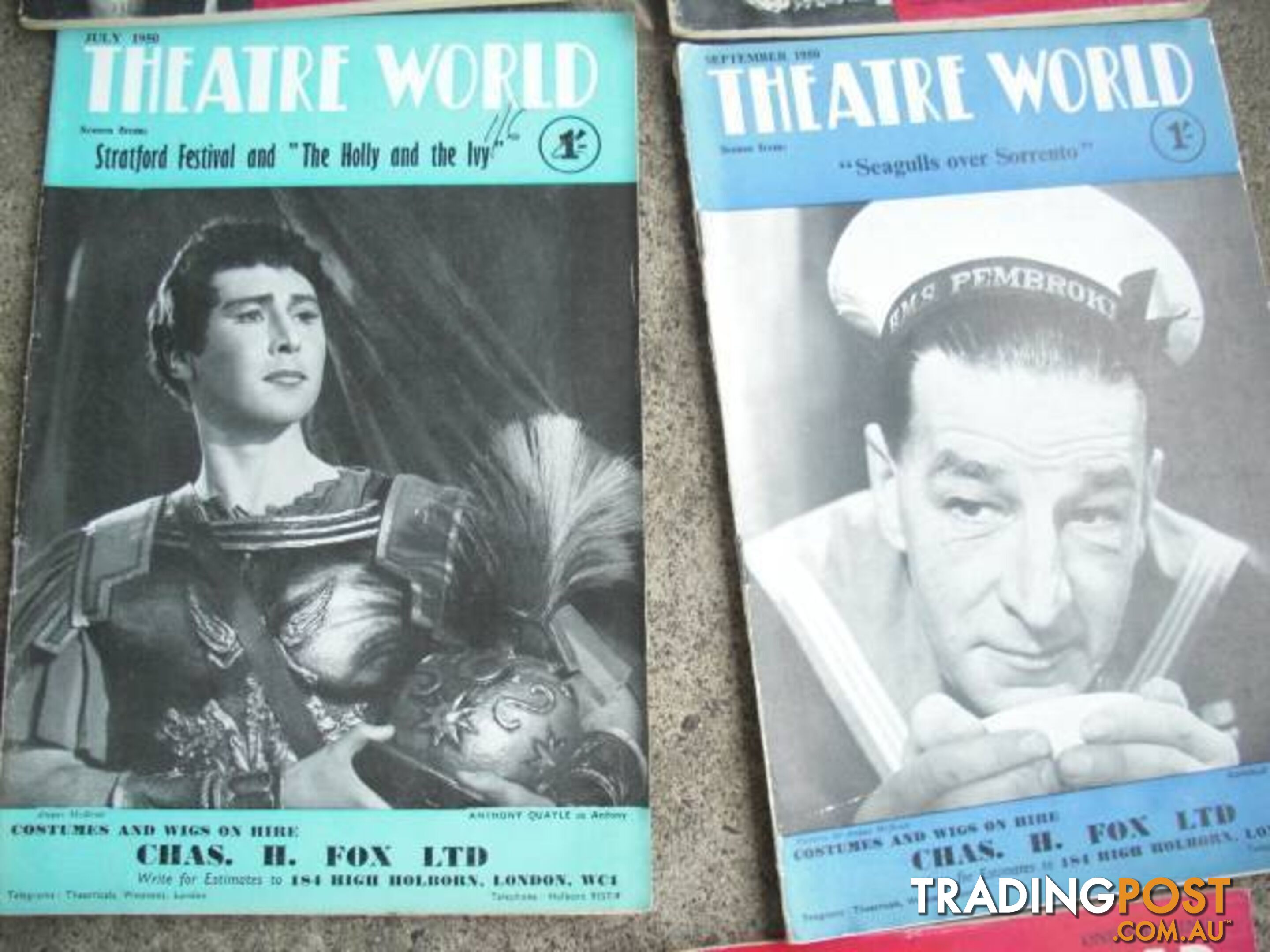 THEATRE WORLD******1950 1960 GOOD CONDITION 20 ISSUES