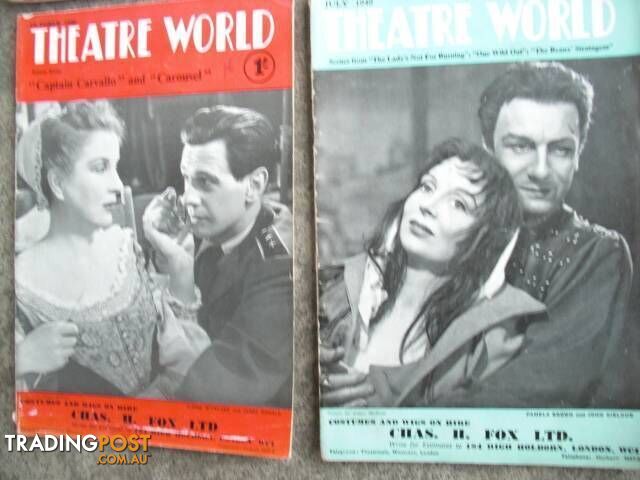 THEATRE WORLD******1950 1960 GOOD CONDITION 20 ISSUES